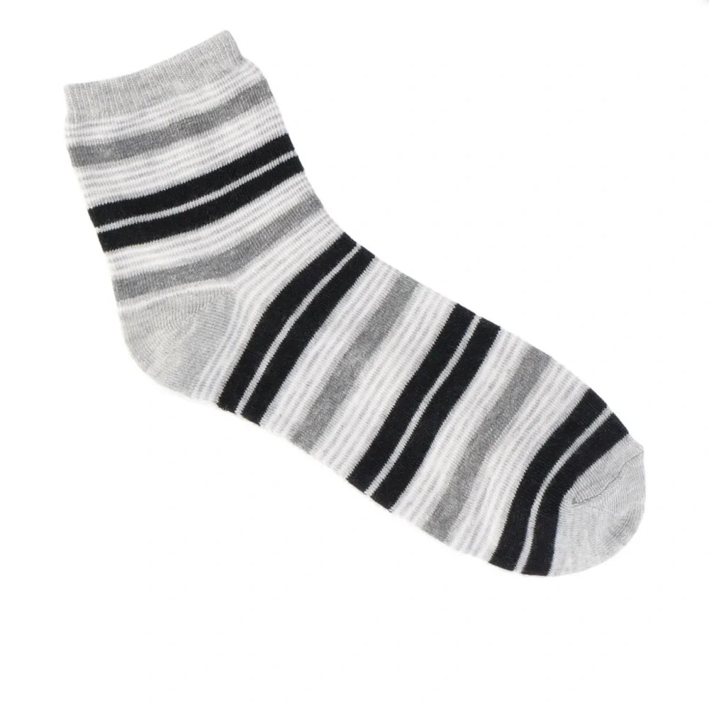 Joyspun Assorted Med Gray Heather Essentials Ankle Dress Socks 6 Pc